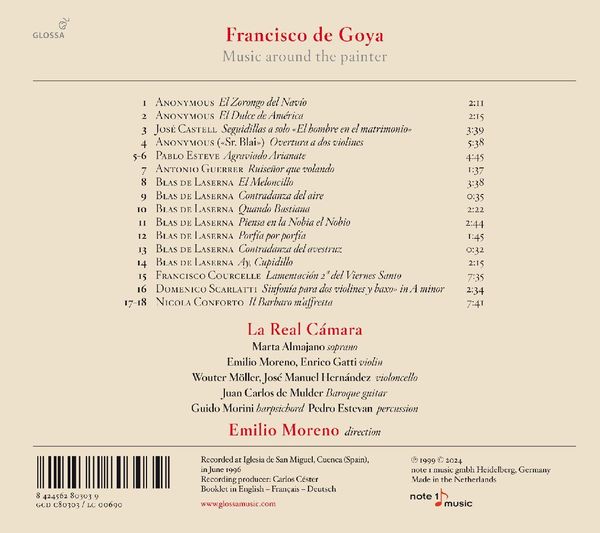 Produktbild: Francisco Goya,Music around the painter