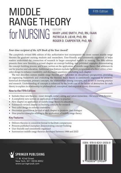 Produktbild: Middle Range Theory for Nursing