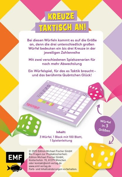 Produktbild: W&uuml;rfelspiel: Tricubo &ndash; W&auml;hle deinen W&uuml;rfel!