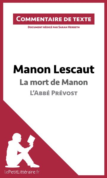 Produktbild: Manon Lescaut de l'Abb&eacute; Pr&eacute;vost - La mort de Manon