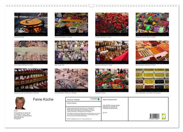 Produktbild: Feine K&uuml;che (Wandkalender 2027 DIN A2 quer), CALVENDO Monatskalender