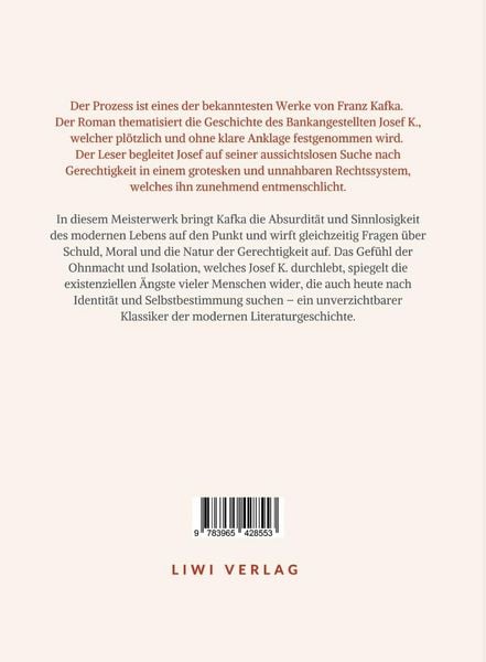 Produktbild: Franz Kafka: Der Prozess. Neuausgabe