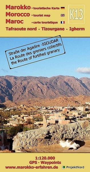 Produktbild: K13: Tafraoute nord - Tizourgane - Igherm 1:120.000