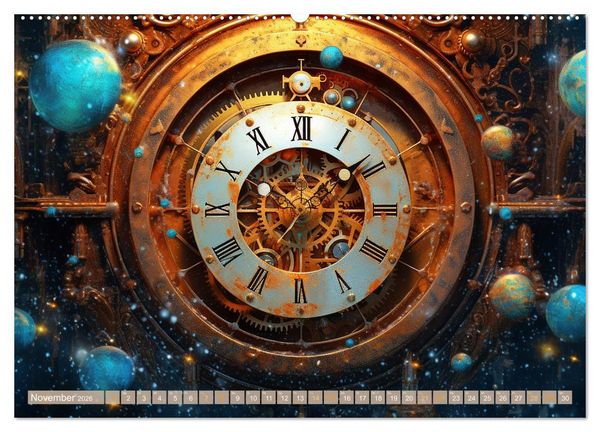 Produktbild: Surreale Uhren (hochwertiger Premium Wandkalender 2026 DIN A2 quer), Kunstdruck in Hochglanz