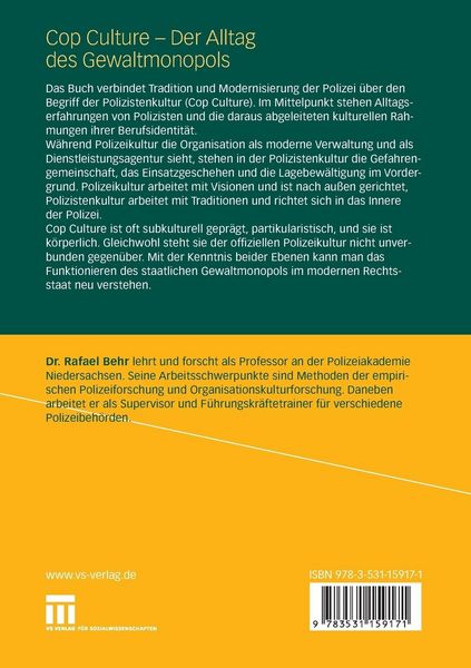 Produktbild: Cop Culture - Der Alltag des Gewaltmonopols