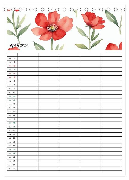 Produktbild: Home Planer (Desk Calendar 2026 DIN A5 portrait), CALVENDO 12 Month DeskCalendar