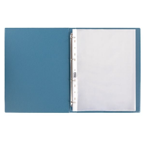 Produktbild: Idena Zeugnismappe Ringbuch mit 10 Klarsichth&uuml;llen 100&micro; pastell blau DIN A4