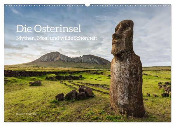 Produktbild: Die Osterinsel &ndash; Mythen, Moai und wilde Sch&ouml;nheit (Wandkalender 2026 DIN A2 quer), CALVENDO Monatskalender