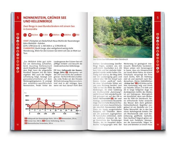 Produktbild: KOMPASS Wanderf&uuml;hrer Naturpark Teutoburger Wald mit Wiehen- und Eggegebirge, 55 Touren