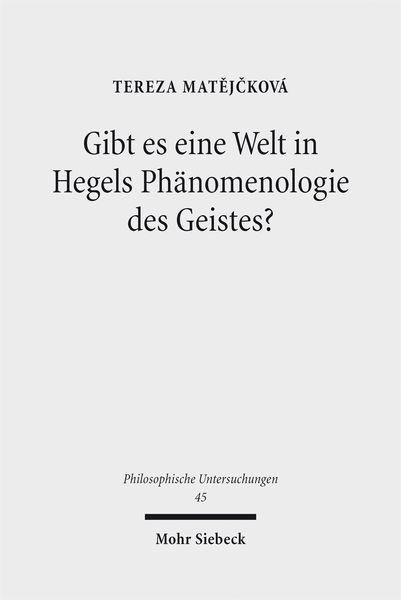 Produktbild: Gibt es eine Welt in Hegels Ph&auml;nomenologie des Geistes?