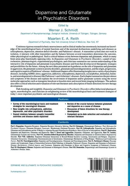 Produktbild: Dopamine and Glutamate in Psychiatric Disorders