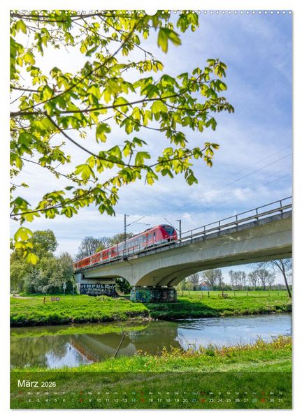 Produktbild: Die Rur im Kreis Heinsberg (Wandkalender 2026 DIN A2 hoch), CALVENDO Monatskalender