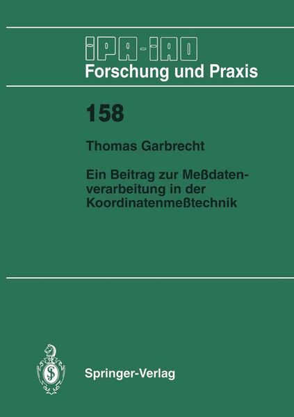 Produktbild: Ein Beitrag zur Me&szlig;datenverarbeitung in der Koordinatenme&szlig;technik