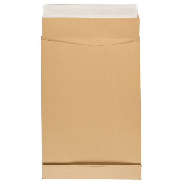 Produktbild: Idena Faltentasche 130g/m&sup2; haftklebend ohne Fenster braun DIN C4 100 St&uuml;ck 4cm Boden