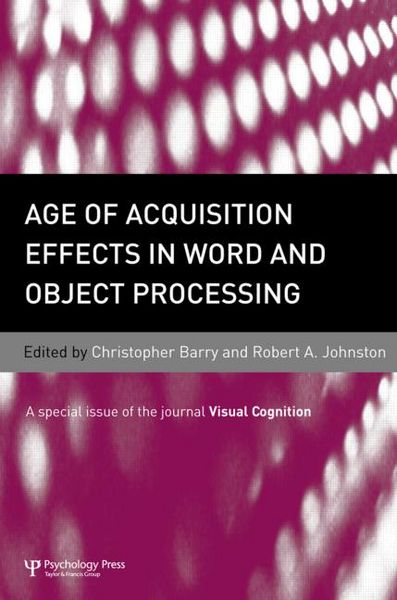 Produktbild: Age of Acquisition Effects in Word and Object Processing