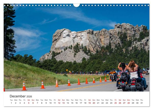 Produktbild: Sturgis - The most famous motorcycle rally in the world (Wall Calendar 2026 DIN A3 landscape), CALVENDO 12 Month Wall Calendar