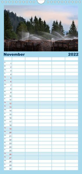 Produktbild: Familienplaner Boarisch g'schaut - Vom Haarsee bis zum Isarwinkel (Wandkalender 2022 , 21 cm x 45 cm, hoch)