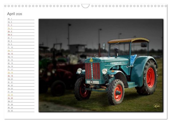 Produktbild: Oldtimer - geliebte Trecker (Wandkalender 2026 DIN A3 quer), CALVENDO Monatskalender