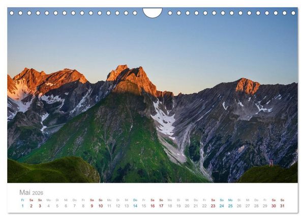 Produktbild: Die Alpen - Wandern durch die sch&ouml;nste Bergregion Europas. (Wandkalender 2026 DIN A4 quer), CALVENDO Monatskalender