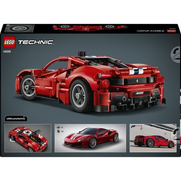 Produktbild: LEGO Technic 42235 Ferrari 488 PISTA Auto, Bauspielzeug f&uuml;r Kinder ab 9 Jahren, Ferrari-Merch