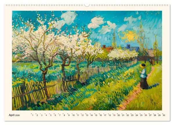 Produktbild: Vincents Jahr (Wandkalender 2026 DIN A2 quer), CALVENDO Monatskalender