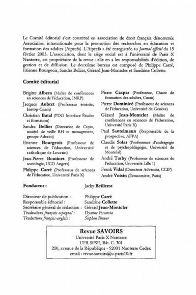 Produktbild: Analyse de l'activite et formation (revue savoir)