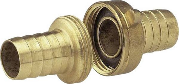 GARDENA 07152-20 Messing Schlauch-Verschraubung 30,3 mm (1') IG, 33,25 mm (1') AG, 19 mm (3/4') Ø