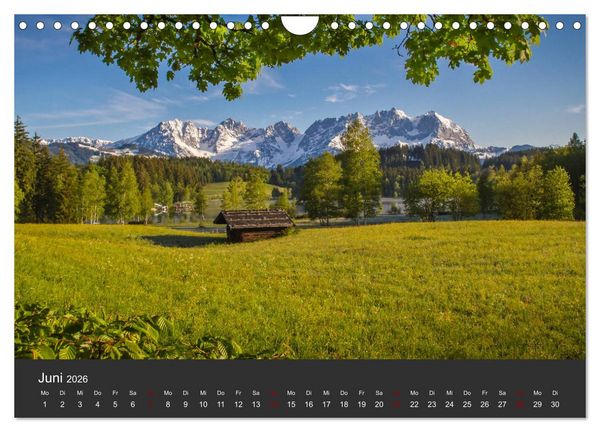 Produktbild: Der Wilde Kaiser, das Kletterparadies bei Kitzb&uuml;hel (Wandkalender 2026 DIN A4 quer), CALVENDO Monatskalender