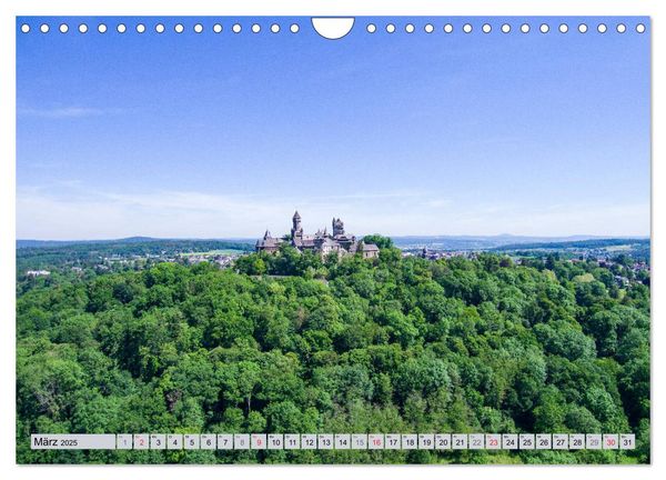 Ausblicke - Mittelhessen von Oben (Wandkalender 2025 DIN A4 quer), CALVENDO Monatskalender