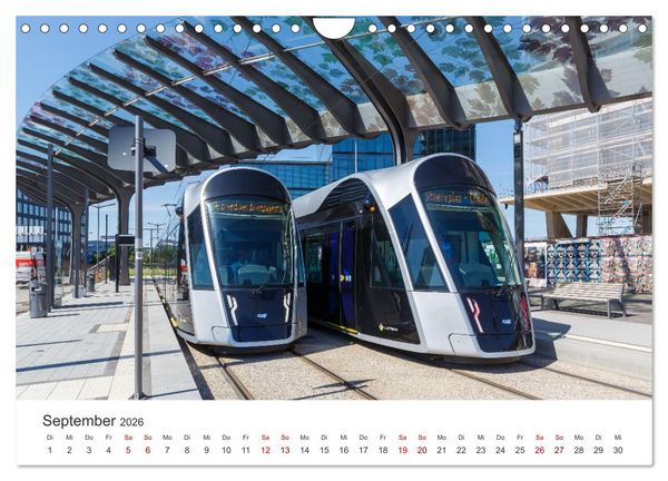 Produktbild: Trams und Stra&szlig;enbahnen (Wandkalender 2026 DIN A4 quer), CALVENDO Monatskalender