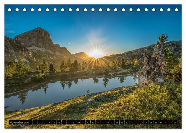 Produktbild: Traumhafte Alpen (Tischkalender 2026 DIN A5 quer), CALVENDO Monatskalender