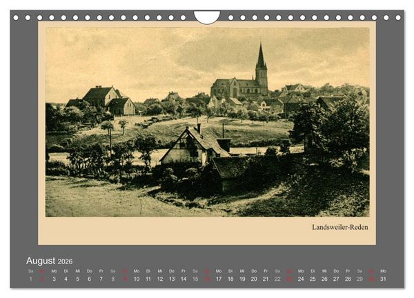Produktbild: Saarland - vunn domols (frieher), Landkreis Neunkirchen (Wandkalender 2026 DIN A4 quer), CALVENDO Monatskalender