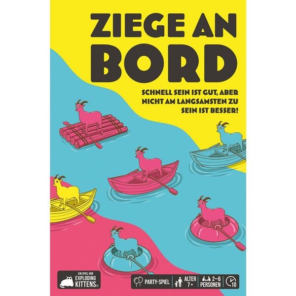 Produktbild: Exploding Kittens - Ziege an Bord, Partyspiel