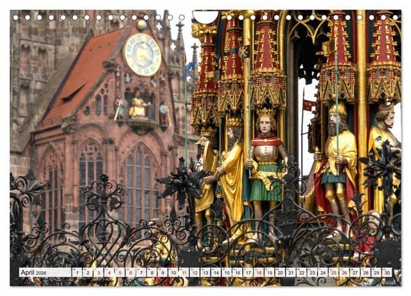 Produktbild: Wunderbares N&uuml;rnberg (Wandkalender 2026 DIN A4 quer), CALVENDO Monatskalender