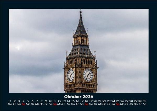 Produktbild: London 2026 Fotokalender DIN A5
