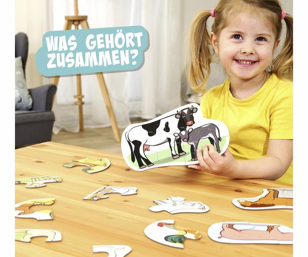 Produktbild: 6 erste Puzzles &ndash; Bauernhoftiere