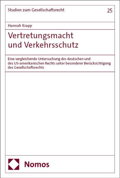 Produktbild: Vertretungsmacht und Verkehrsschutz