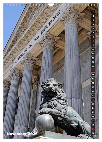 Produktbild: Madrid (Wandkalender 2026 DIN A3 hoch), CALVENDO Monatskalender