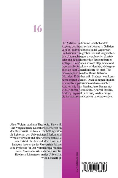 Produktbild: Beitr&auml;ge zu einer Galizienliteratur