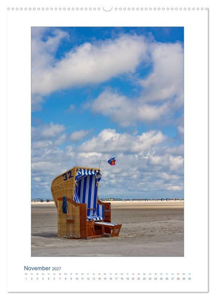 Produktbild: Insel Amrum - Friesische Impressionen (hochwertiger Premium Wandkalender 2027 DIN A2 hoch), Kunstdruck in Hochglanz
