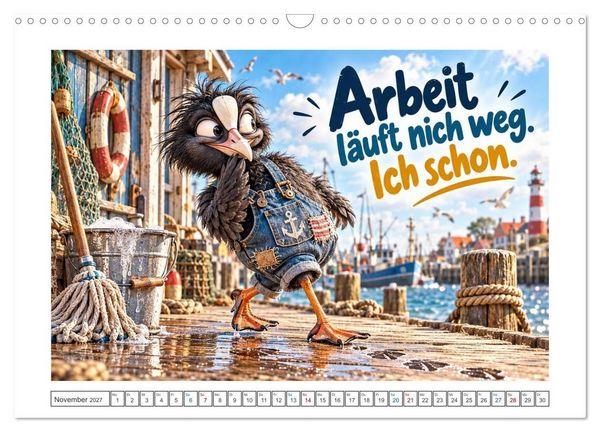 Produktbild: K&uuml;stenk&ouml;ppe (Wandkalender 2027 DIN A3 quer), CALVENDO Monatskalender