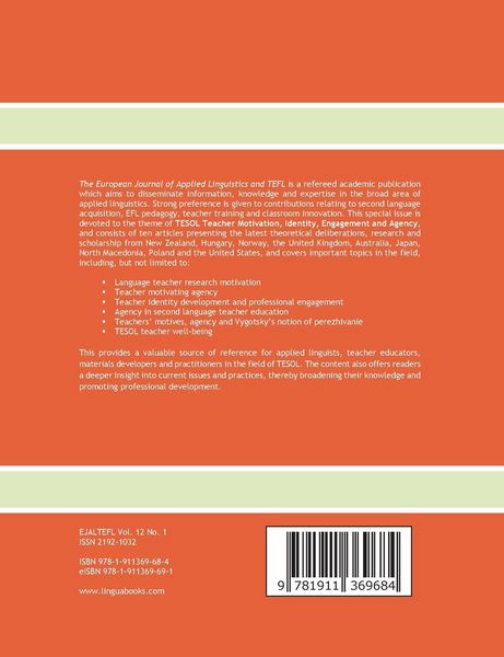 Produktbild: The European Journal of Applied Linguistics and TEFL Volume 12 Number 1