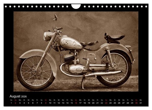 Produktbild: Motorrad Oldtimer aus &Ouml;sterreich (Wandkalender 2026 DIN A4 quer), CALVENDO Monatskalender