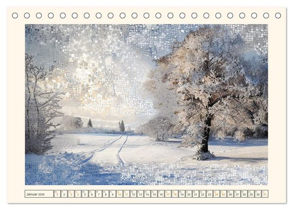 Produktbild: Mosaike (Tischkalender 2026 DIN A5 quer), CALVENDO Monatskalender