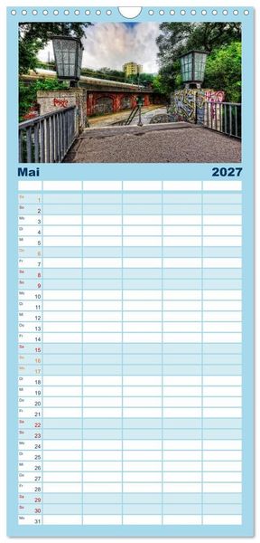 Produktbild: Familienplaner 2027 - Berlin mit 5 Spalten (Wandkalender, 21 x 45 cm) CALVENDO