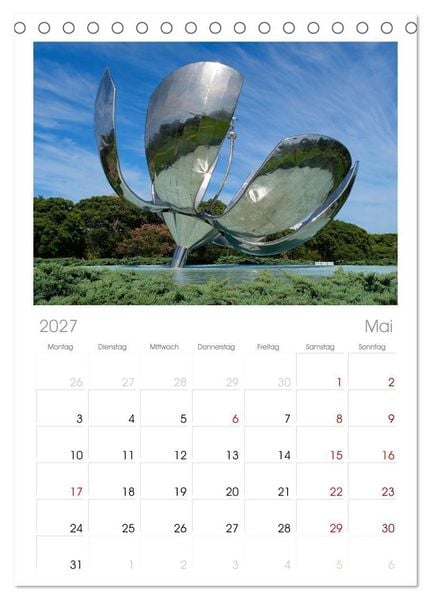 Produktbild: Tischplaner 2027 - Buenos Aires mit Iguazu (A5 Tischkalender zum Aufstellen) CALVENDO