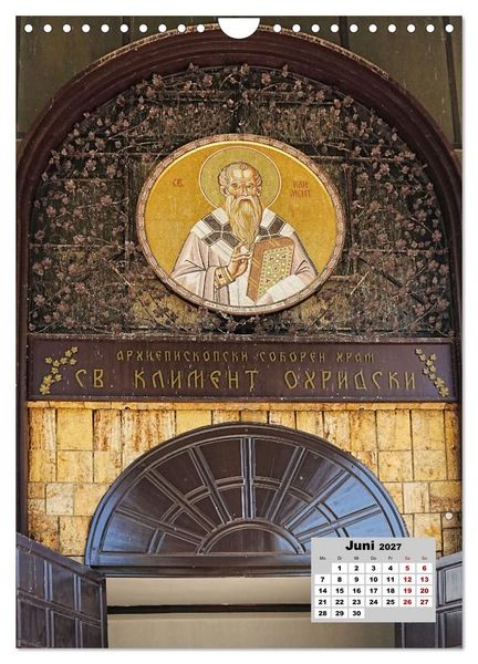 Produktbild: Orthodoxe Kirchen in Nordmazedonien (Wandkalender 2027 DIN A4 hoch), CALVENDO Monatskalender