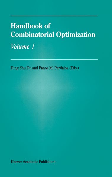 Produktbild: Handbook of Combinatorial Optimization