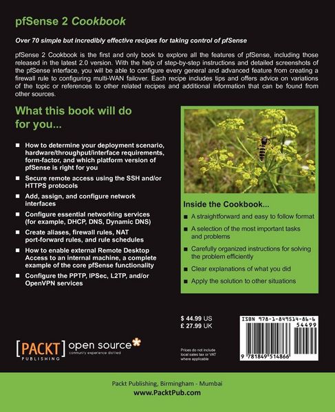 Produktbild: Pfsense 2 Cookbook
