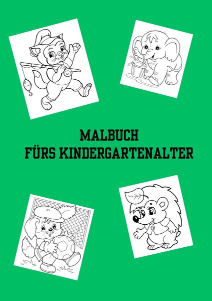 Produktbild: Bilderbuch / Malbuch f&uuml;rs Kindergartenalter